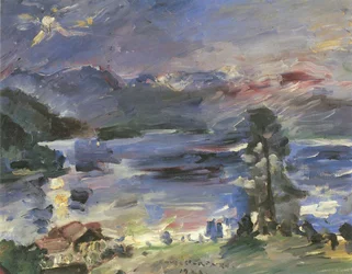  Walchensee, aufgehender Mondn